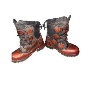 Timberland Brown Leather Waterproof Boots Men's Size 9.5M Trail Hiking Work